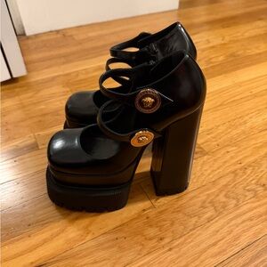 Versace Medusa Aevitas Mary Jane Platform Heels | Size: 6 (36)